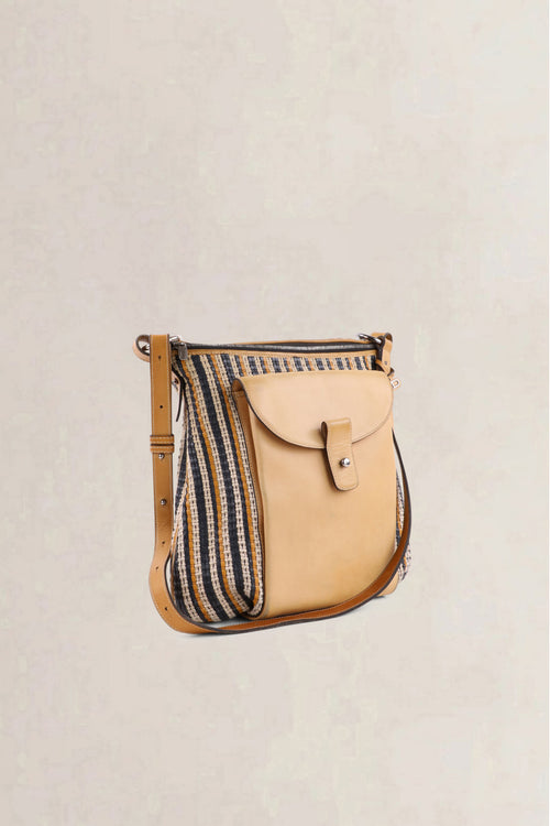 Delvaux Multicolor Flou Toile de Cuir Crossbody Bag