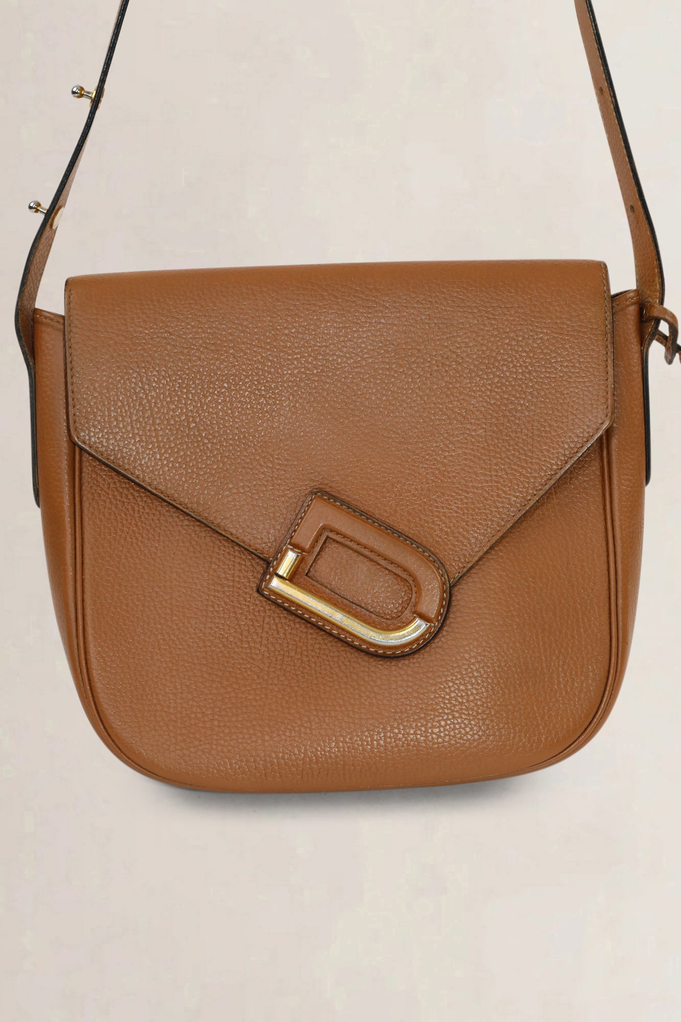 Delvaux Brown Leather Orphé Crossbody Bag