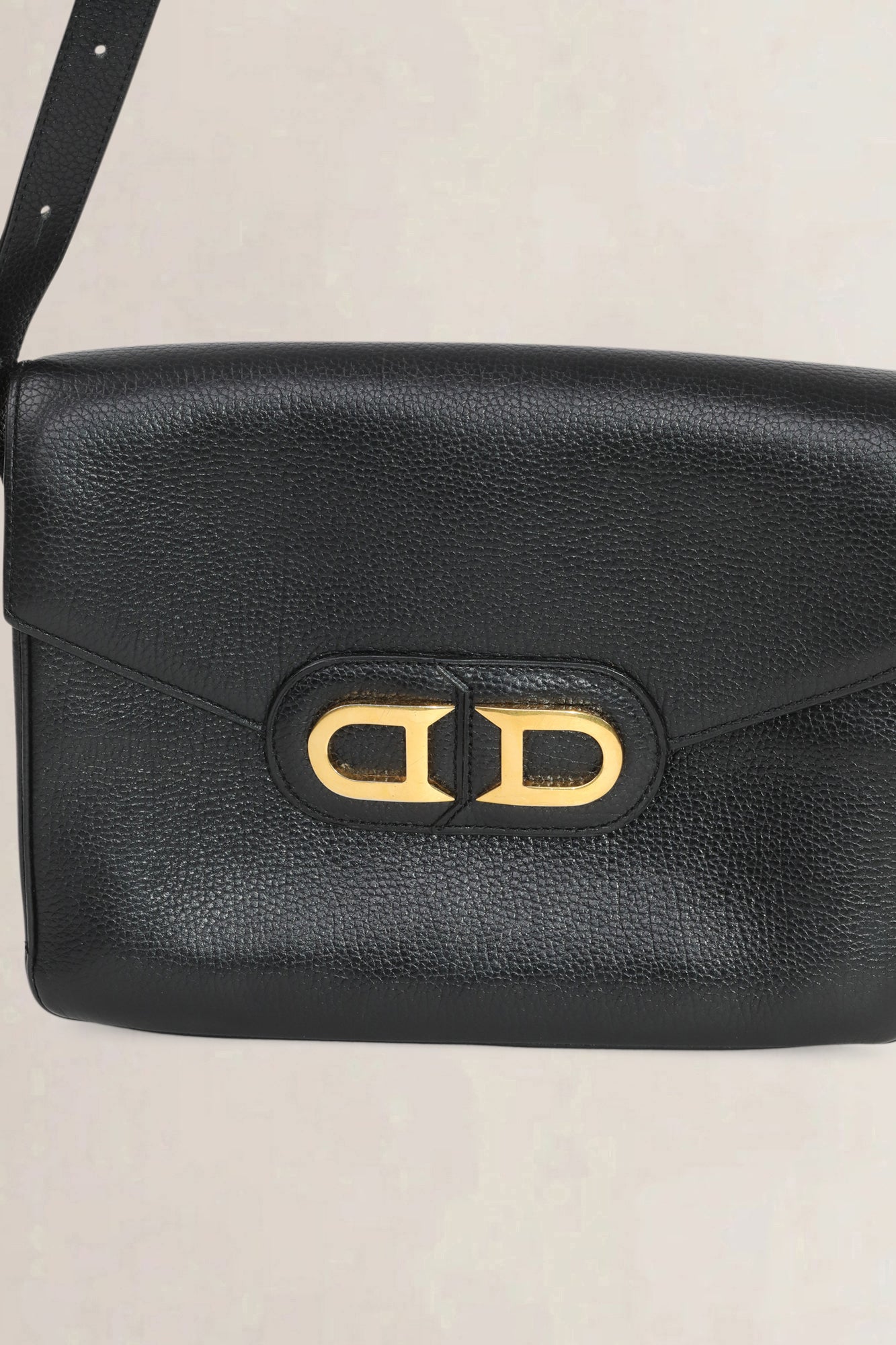 Delvaux Black Double D Crossbody Bag