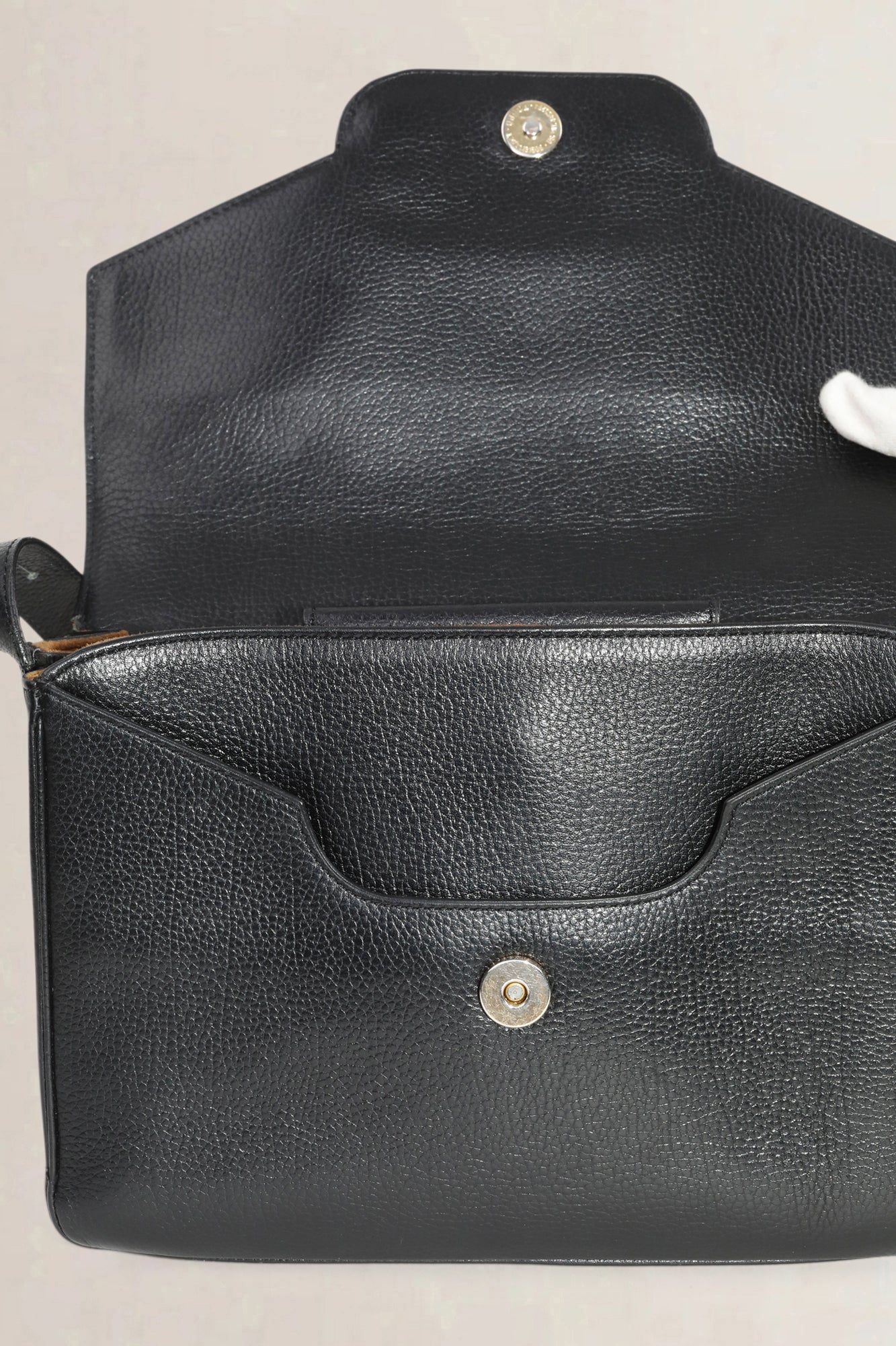 Delvaux Black Double D Crossbody Bag