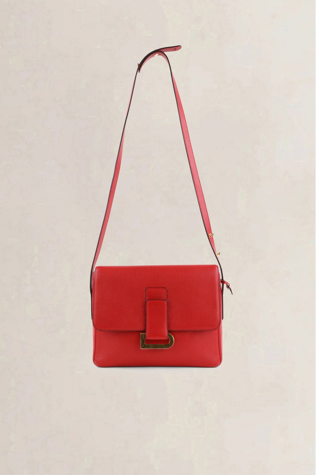 Delvaux Red Poirier Crossbody Bag