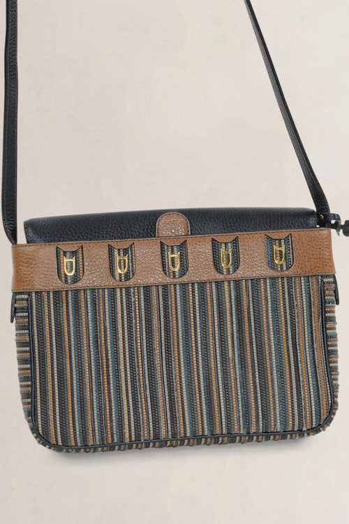 Delvaux Toile De Cuir Fuiraire Crossbody Bag