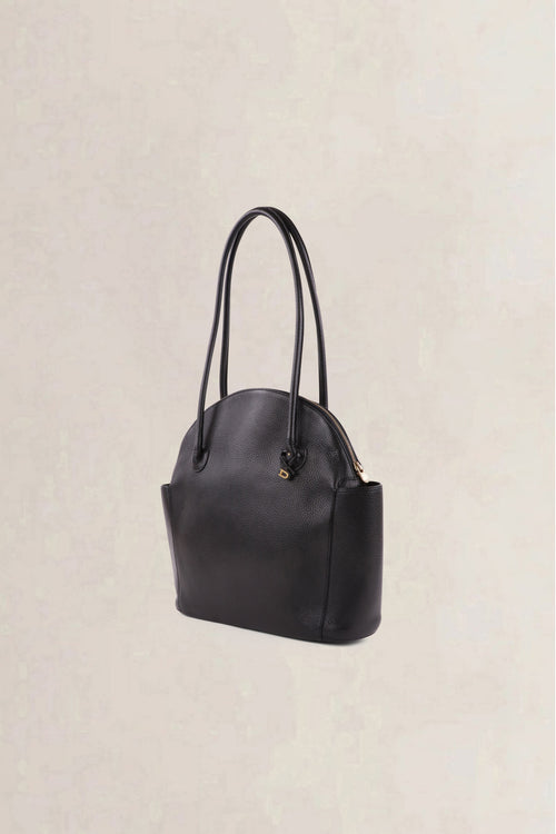 Delvaux Black Mousson Shoulder Bag