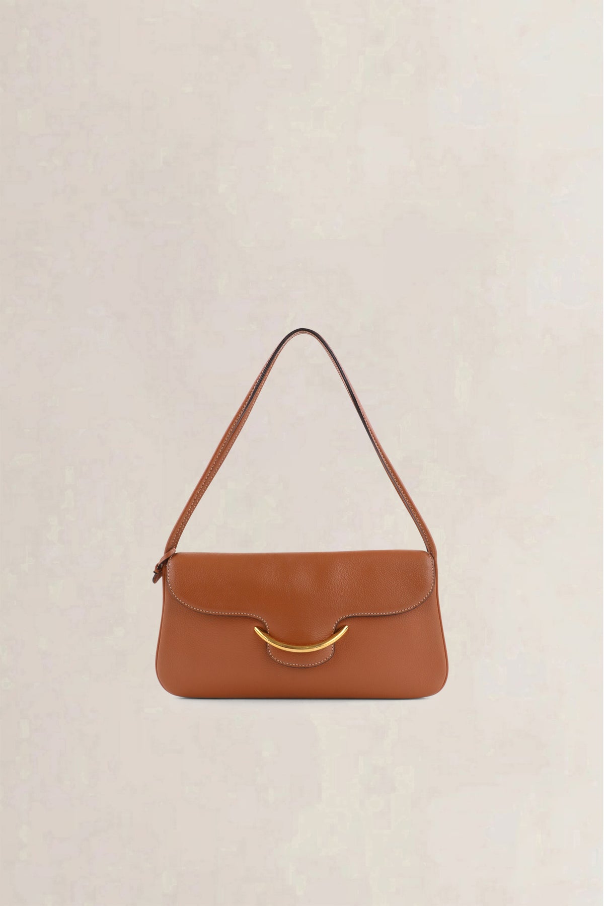 Delvaux Cognac Shoulder Bag