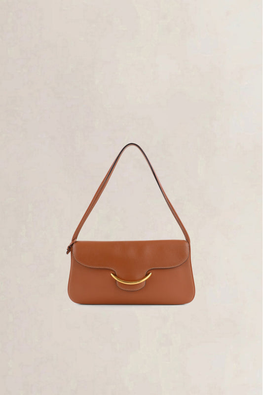 Delvaux Cognac Shoulder Bag