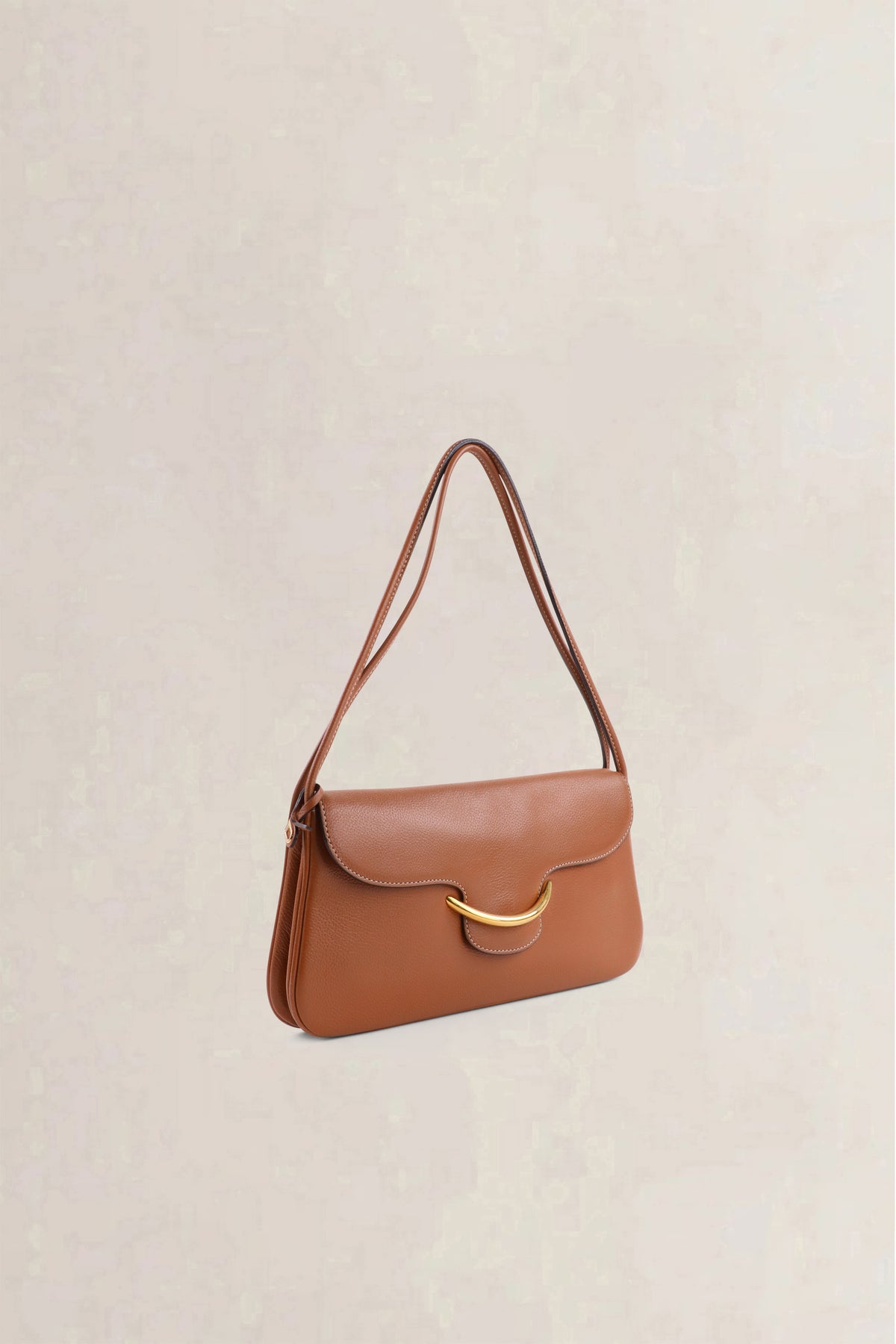 Delvaux Cognac Shoulder Bag