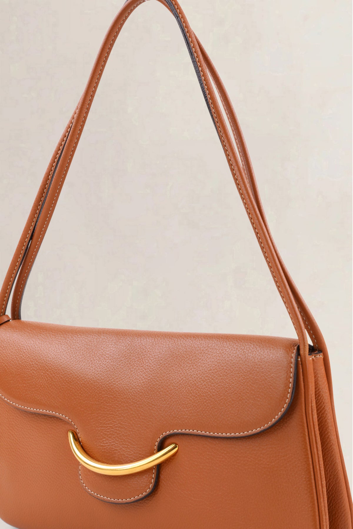Delvaux Cognac Shoulder Bag