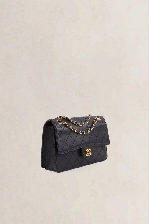 Chanel Black Caviar Quilted Classic Flap Medium Shoulder Bag
