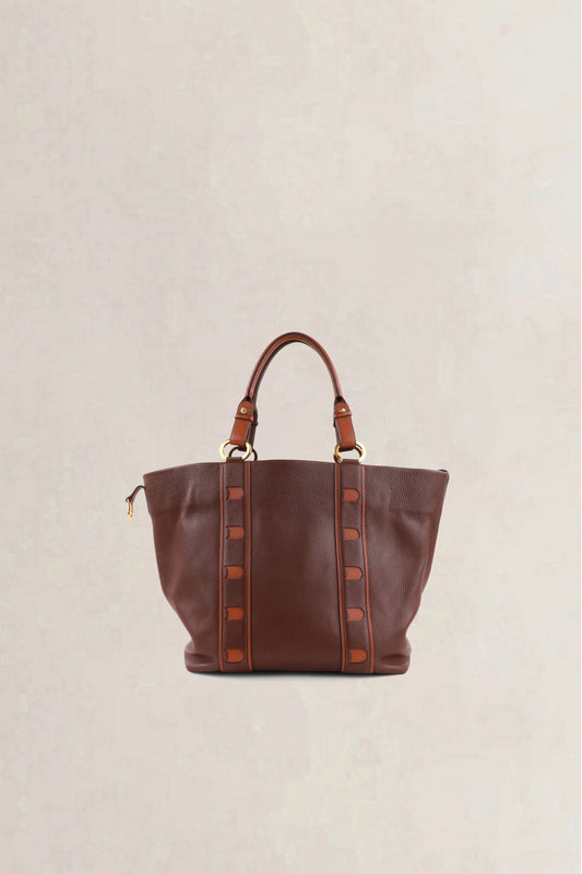 Delvaux Two-Tone Brown Jumping Calf — vintage