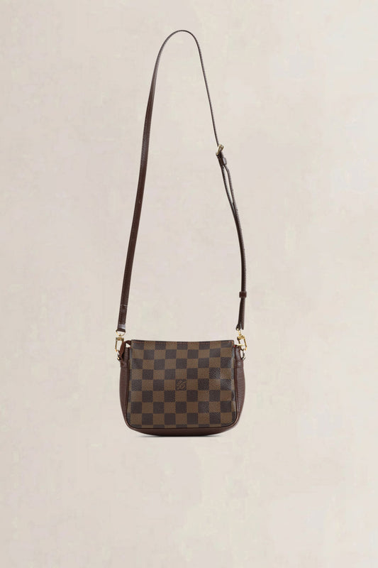 Louis Vuitton Damier Ebene Trousse Pochette Crossbody Bag