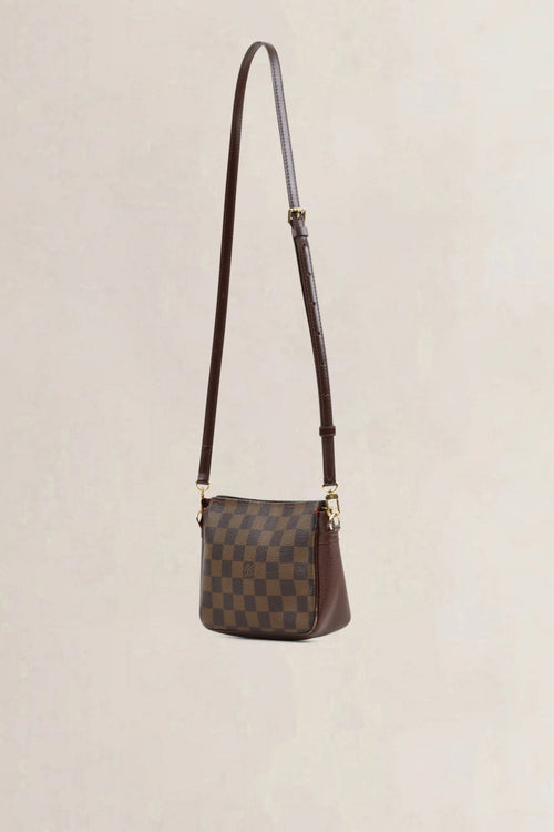 Louis Vuitton Damier Ebene Trousse Pochette Crossbody Bag