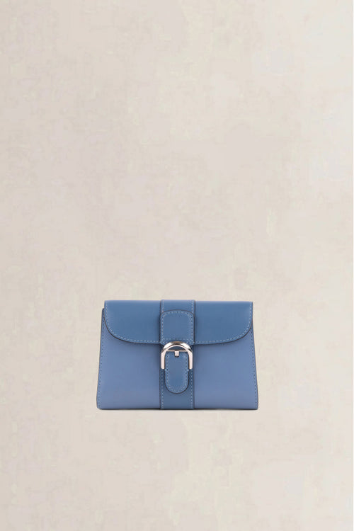 Delvaux Blue Brillant Compact Wallet