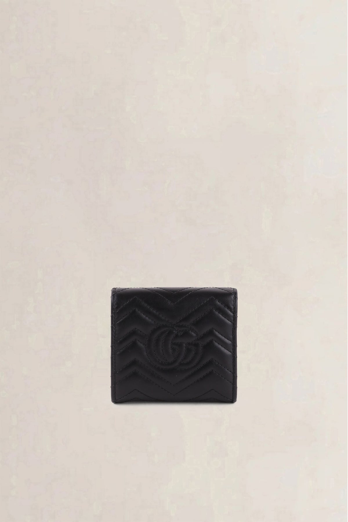 Gucci Black GG Marmont Matelassé Wallet