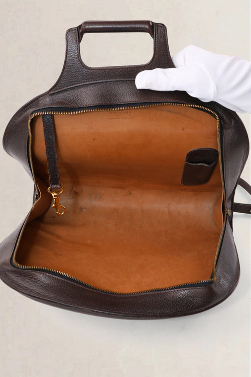 Delvaux Vintage Dark Brown Jumping Calf Backpack