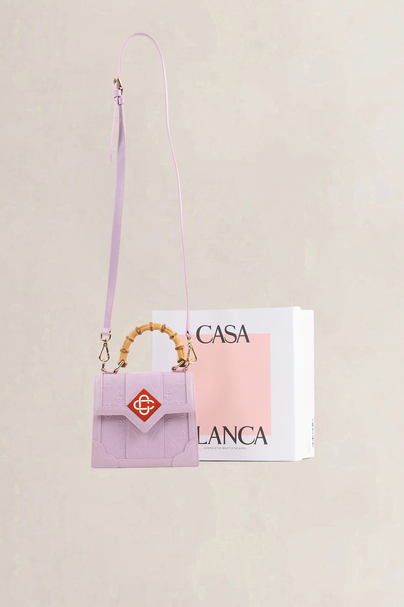 Casablanca Lilac Mini Jeanne Crossbody Bag
