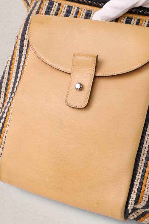Delvaux Multicolor Flou Toile de Cuir Crossbody Bag