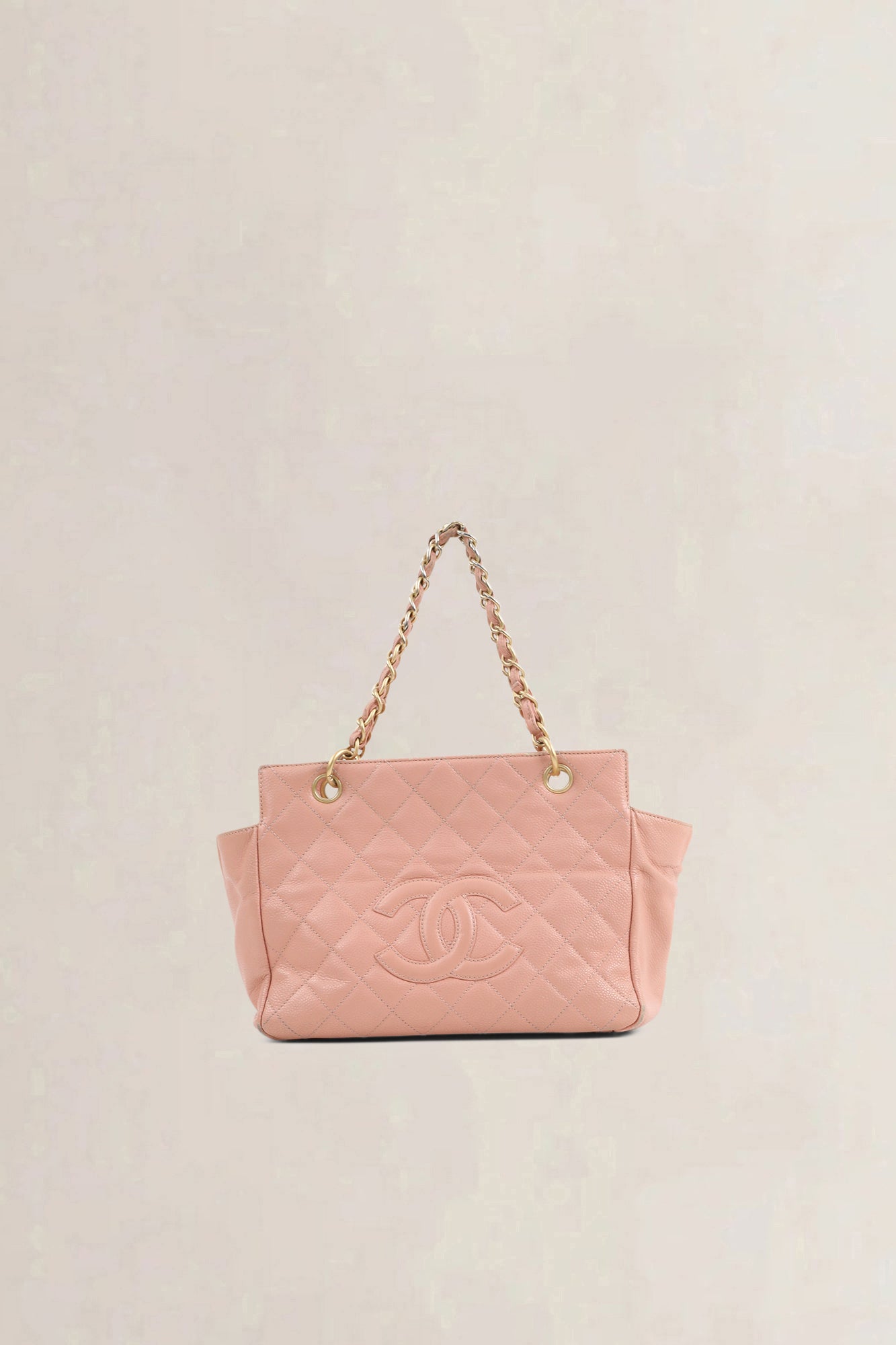 Chanel Pink Caviar Leather Shoulder Bag