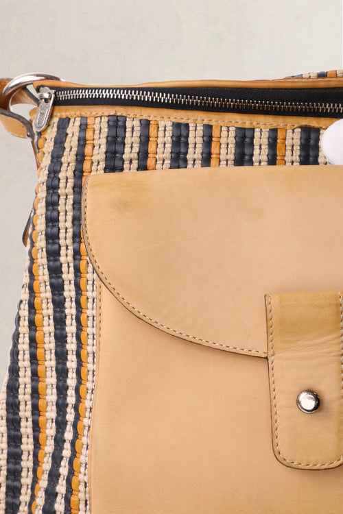Delvaux Multicolor Flou Toile de Cuir Crossbody Bag