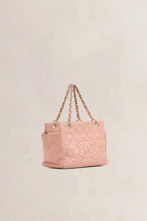 Chanel Pink Caviar Leather Shoulder Bag
