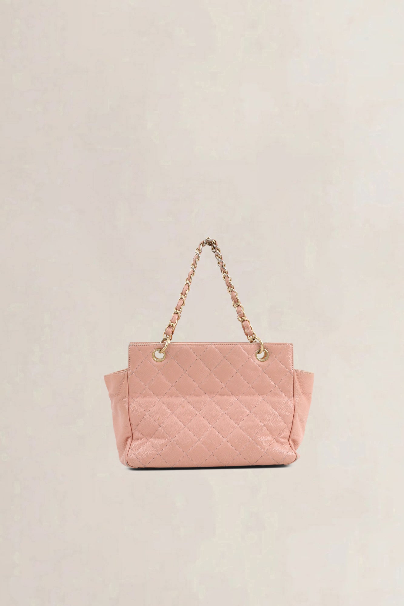 Chanel Pink Caviar Leather Shoulder Bag