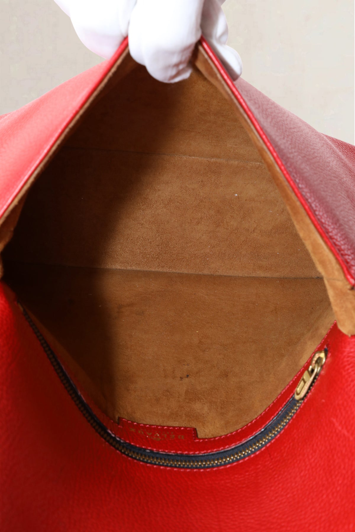 Delvaux Red Poirier Crossbody Bag
