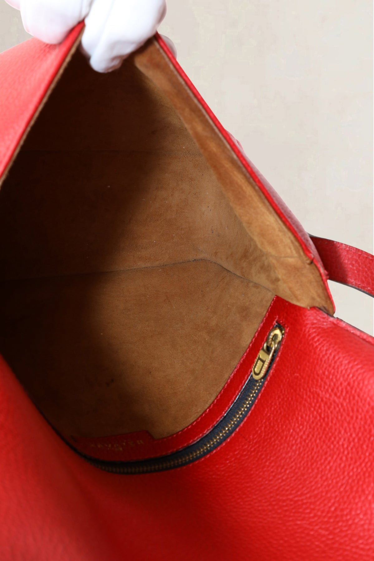 Delvaux Red Poirier Crossbody Bag