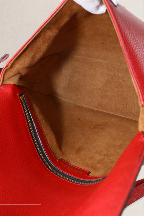 Delvaux Red Poirier Crossbody Bag