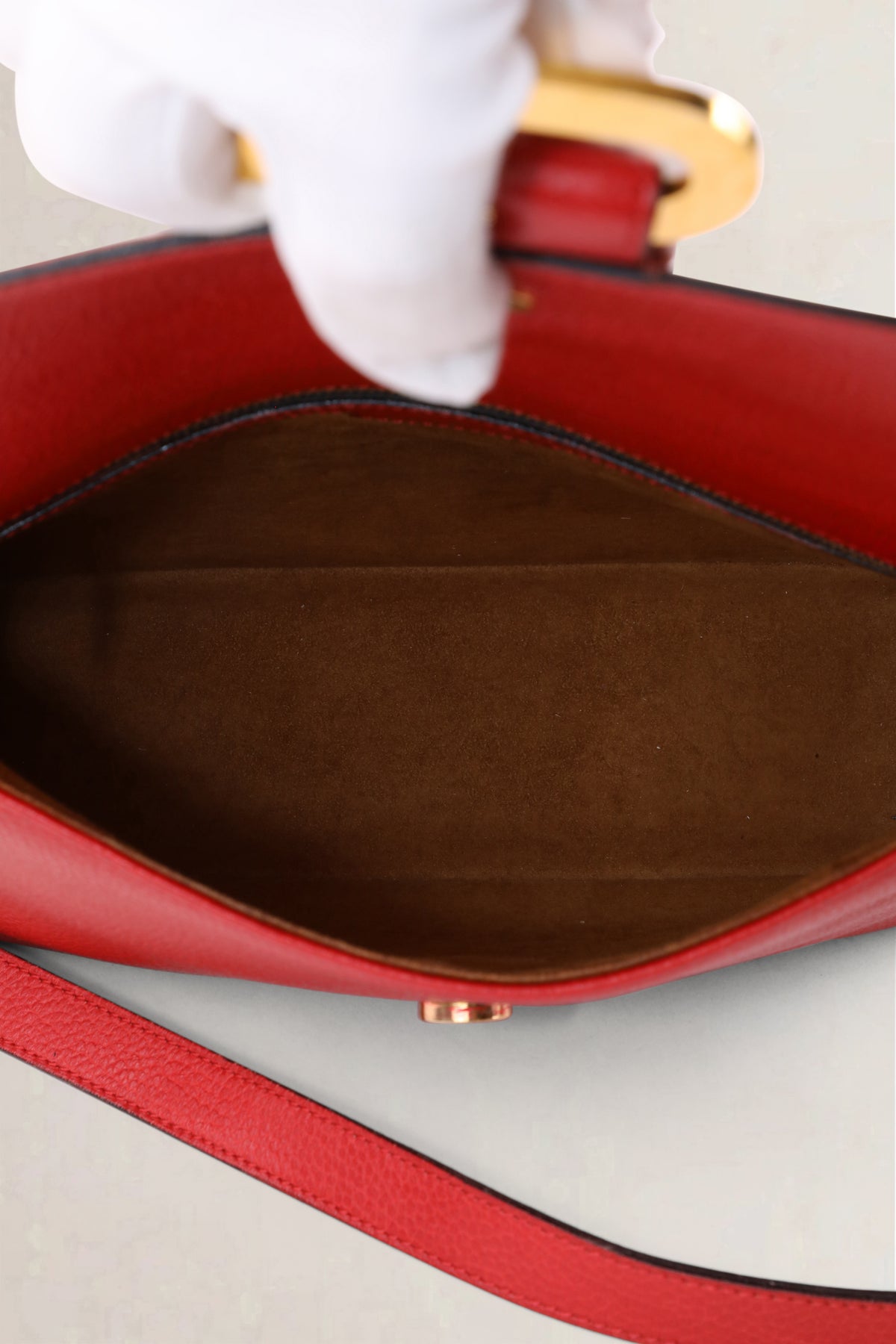 Delvaux Red Poirier Crossbody Bag