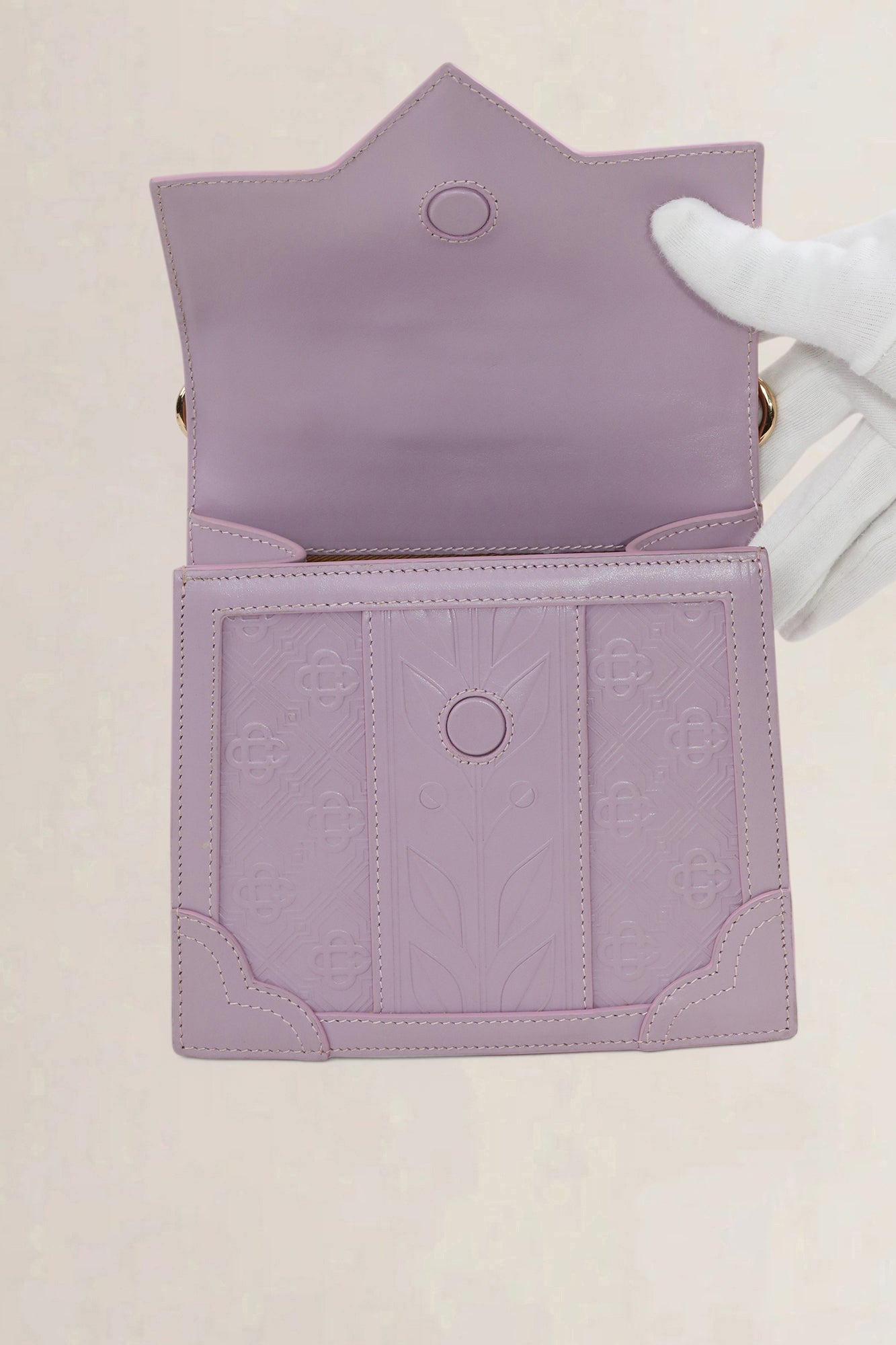 Casablanca Lilac Mini Jeanne Crossbody Bag