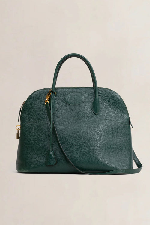 Hermès Green Courchevel Bolide 36 Top Handle Bag