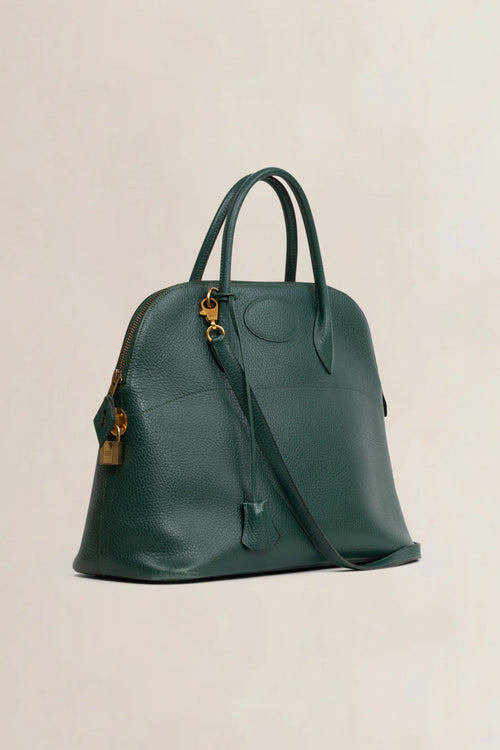 Hermès Green Courchevel Bolide 36 Top Handle Bag