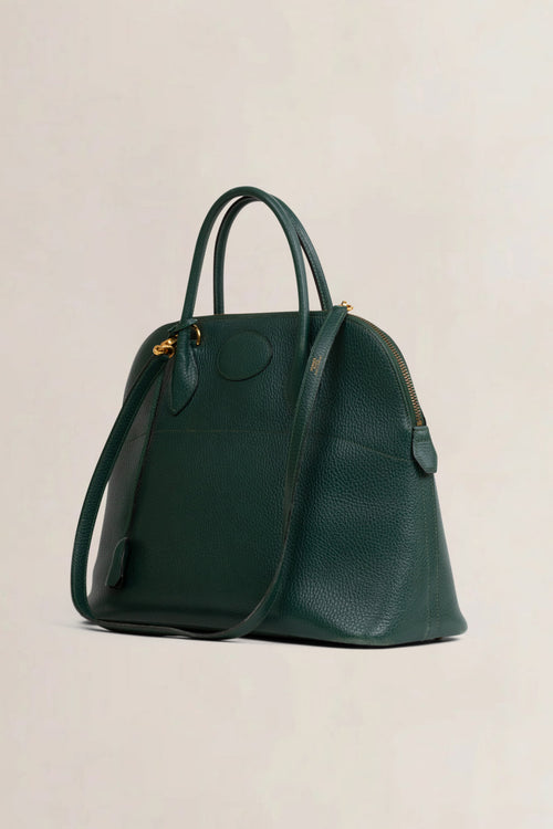 Hermès Green Courchevel Bolide 36 Top Handle Bag