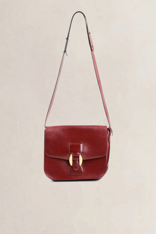 Delvaux Burgundy Crossbody Bag