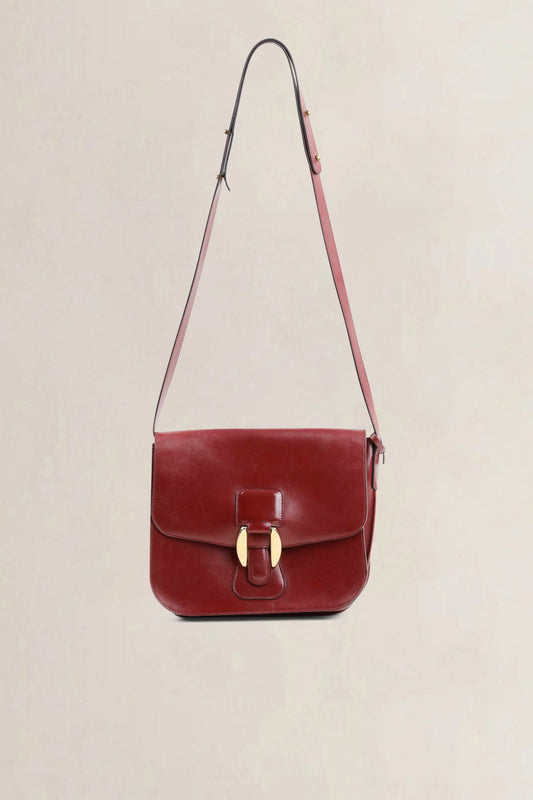 Delvaux Burgundy Crossbody Bag