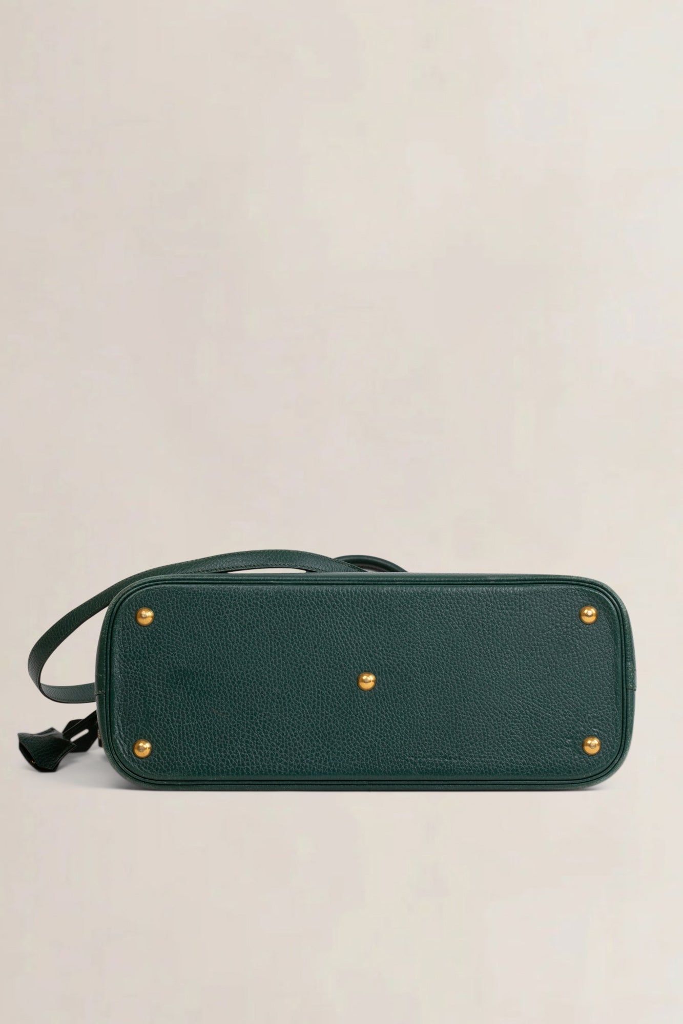 Hermès Green Courchevel Bolide 36 Top Handle Bag