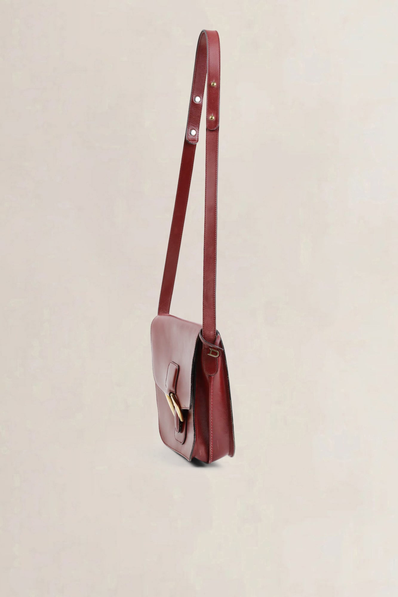 Delvaux Burgundy Crossbody Bag