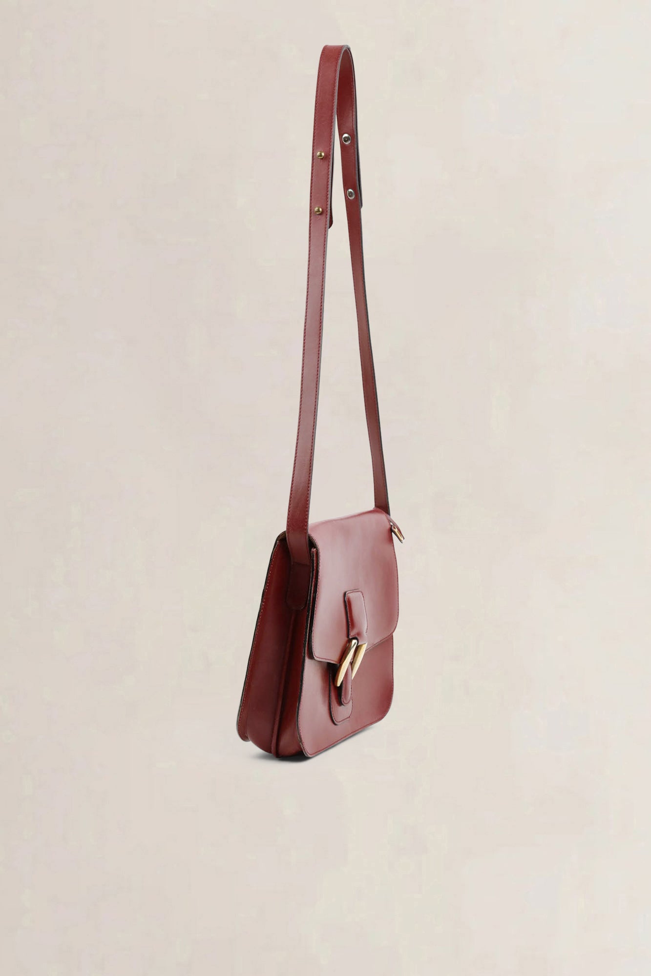 Delvaux Burgundy Crossbody Bag