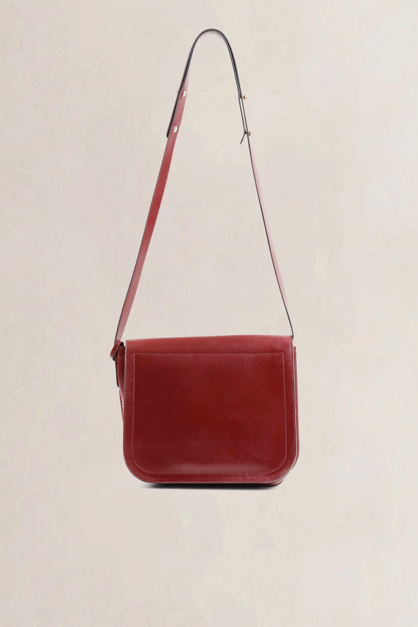 Delvaux Burgundy Crossbody Bag