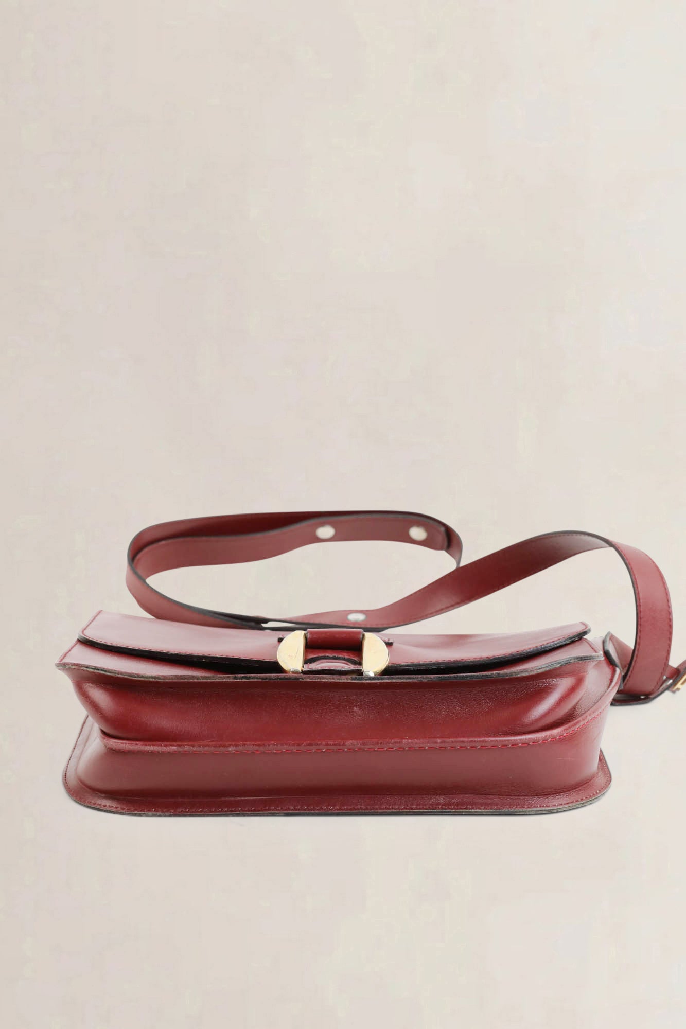 Delvaux Burgundy Crossbody Bag