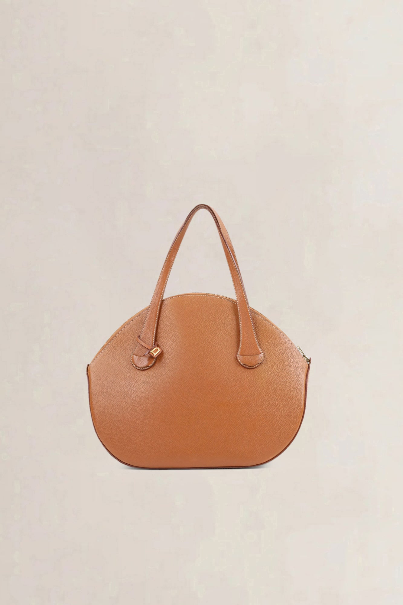 Delvaux Camel Sourire Top Handle Bag