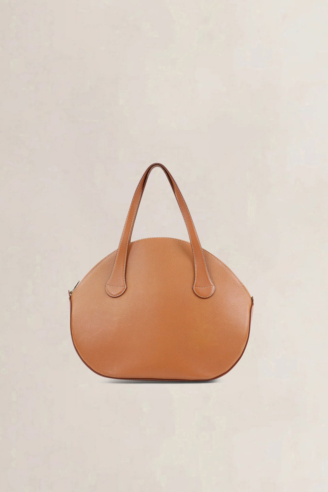 Delvaux Camel Sourire Top Handle Bag