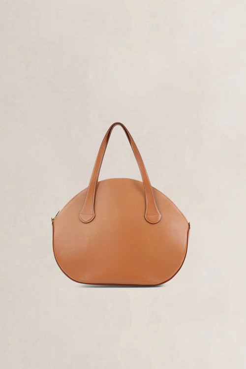 Delvaux Camel Sourire Top Handle Bag