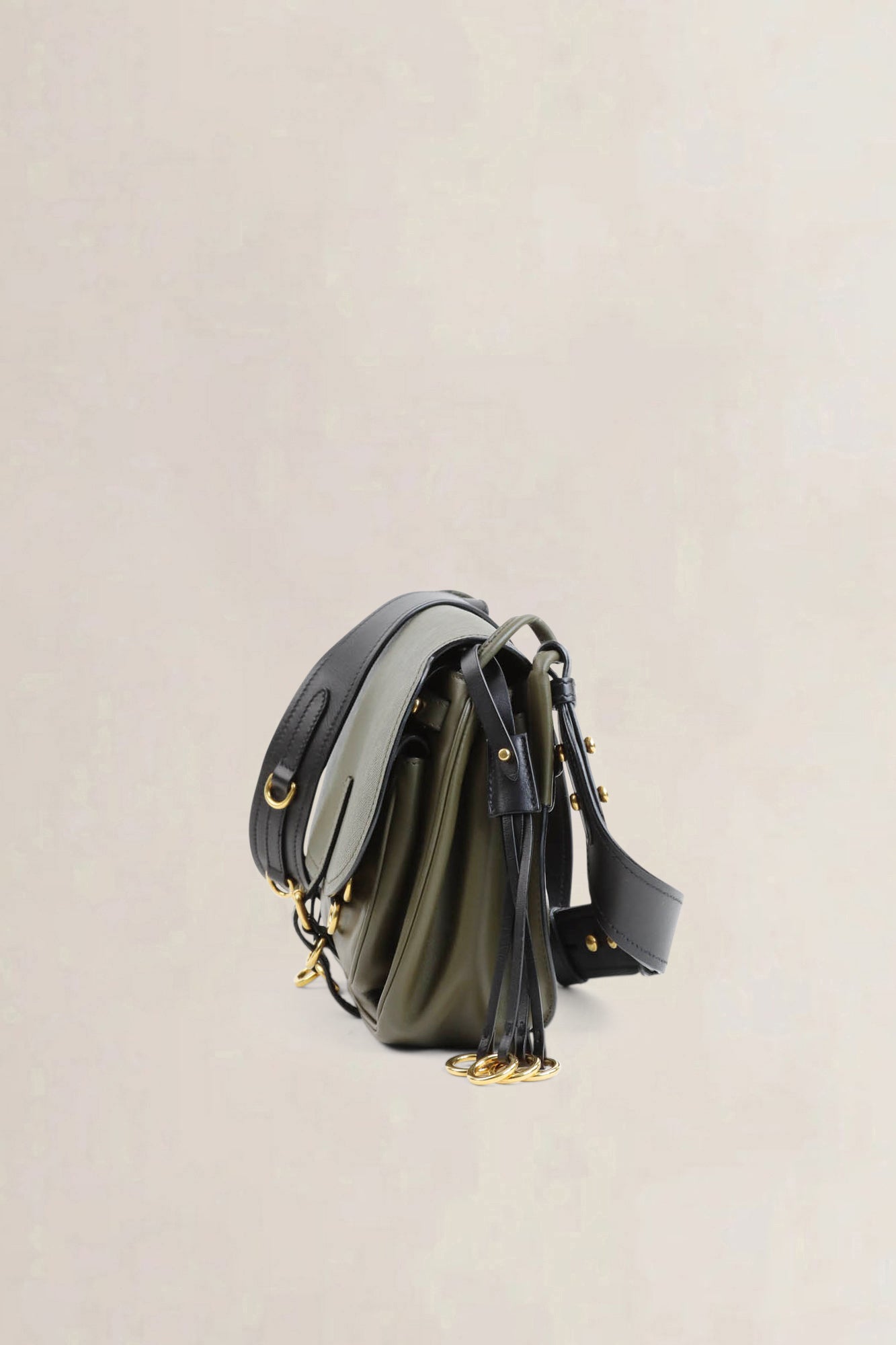 Prada Green Saffiano Corsaire Hunting Crossbody Bag