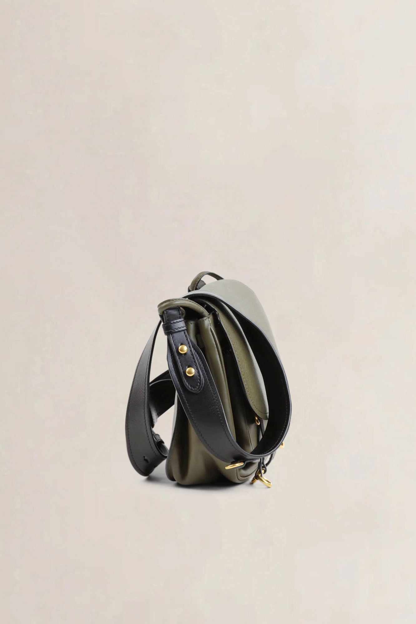 Prada Green Saffiano Corsaire Hunting Crossbody Bag