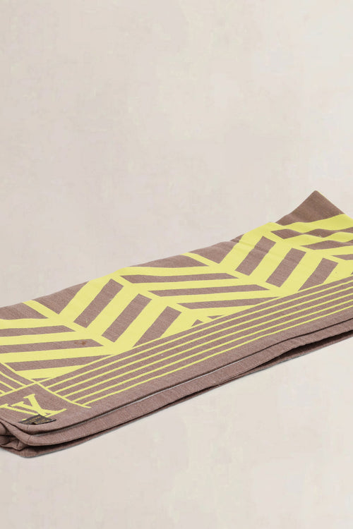 Louis Vuitton Karakoram Reversible Wool & Silk Blanket