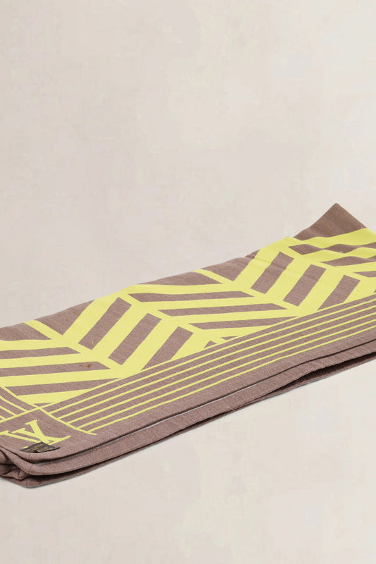 Louis Vuitton Karakoram Reversible Wool & Silk Blanket