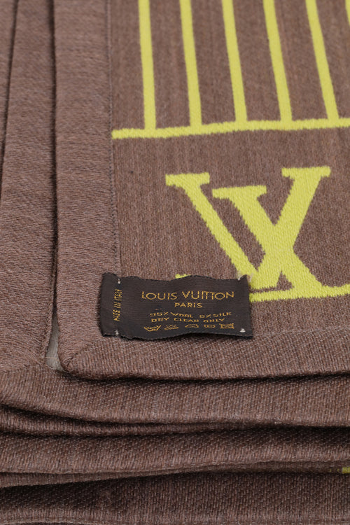 Louis Vuitton Karakoram Reversible Wool & Silk Blanket