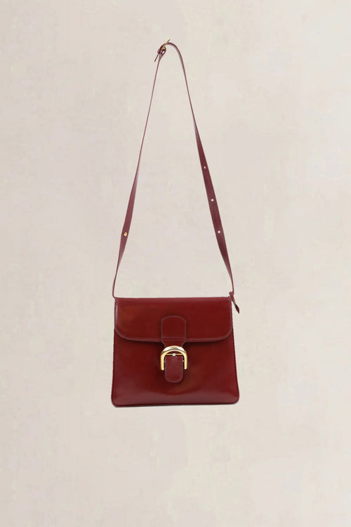 Delvaux Burgundy Festival Crossbody Bag