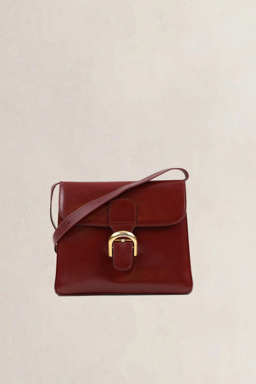 Delvaux Burgundy Festival Crossbody Bag