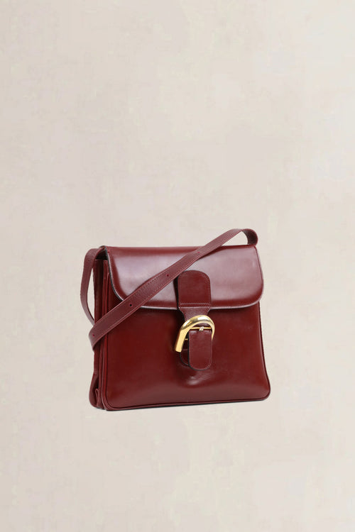 Delvaux Burgundy Festival Crossbody Bag